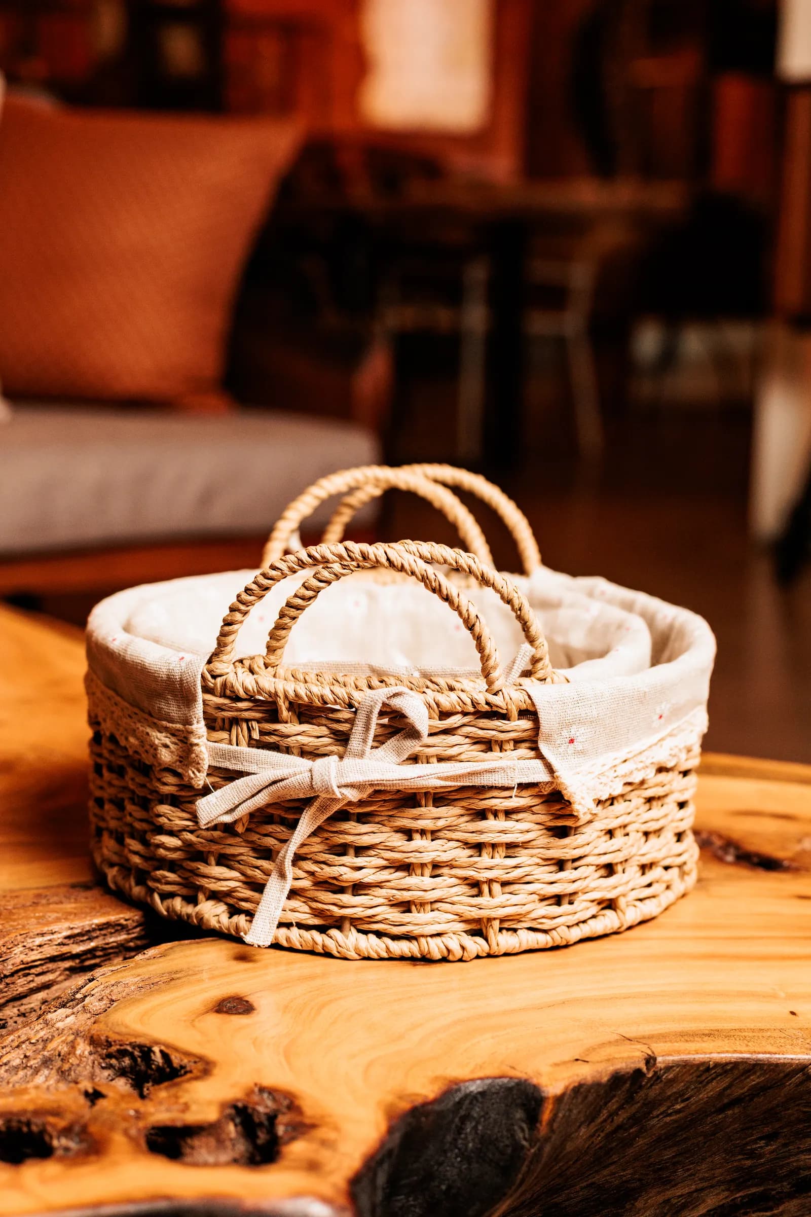 CONJUNTO DE CESTAS PARA PÃES 2 PEÇAS REDONDA — imagem 2 de 3