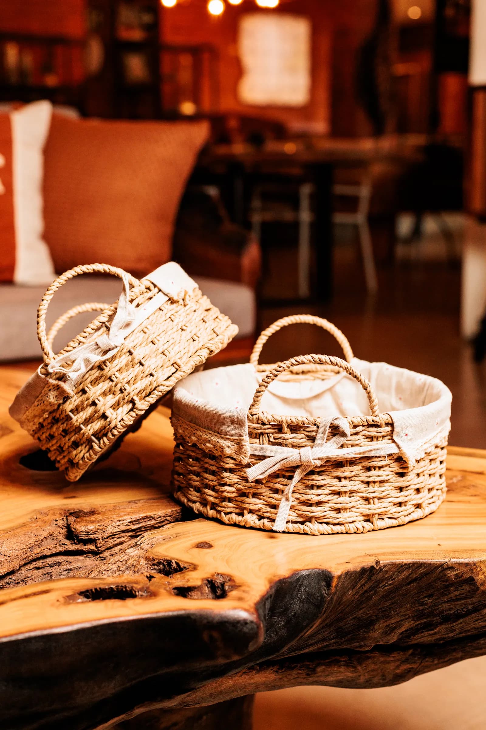 CONJUNTO DE CESTAS PARA PÃES 2 PEÇAS REDONDA — imagem 3 de 3