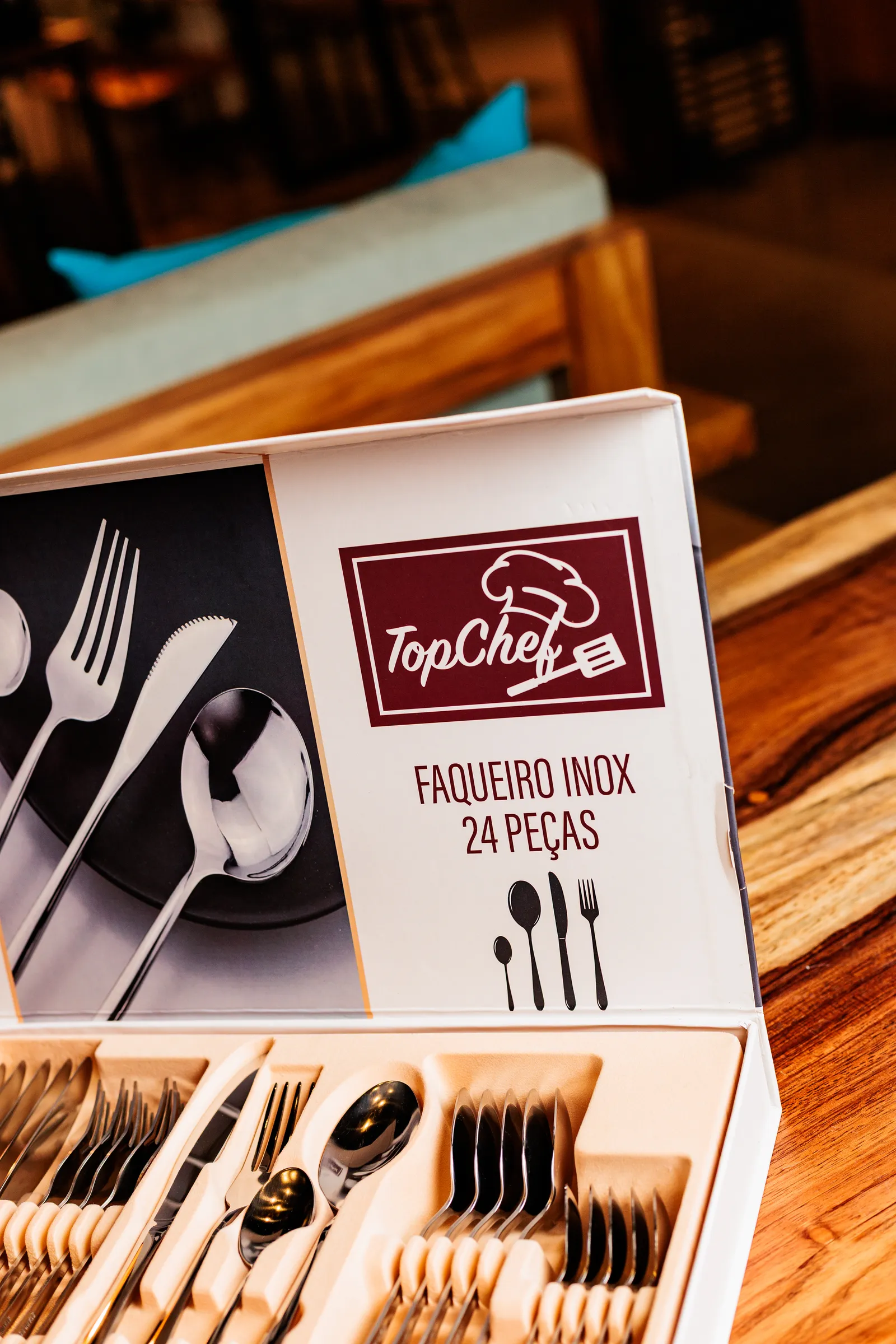 FAQUEIRO 24 PEÇAS EM INOX TOP CHEF — imagem 5 de 8