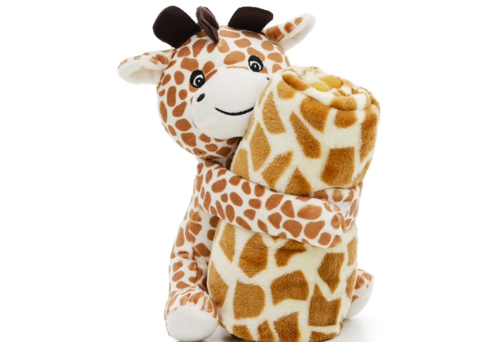 MANTA PARA BEBÊ COM PELÚCIA - GIRAFINHA AMARELA — imagem 1 de 2