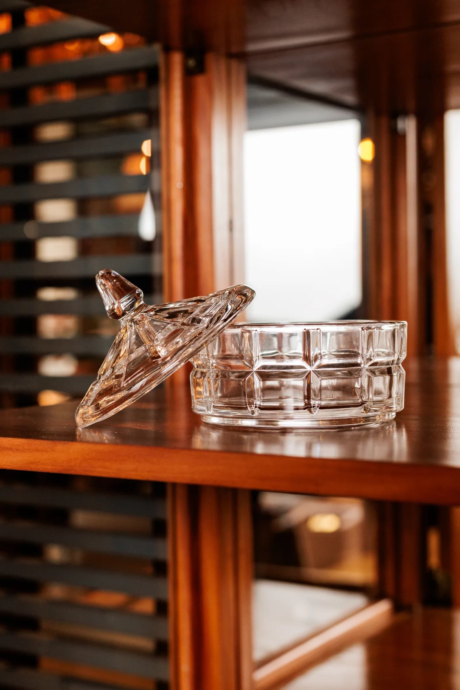 POTICHE DE VIDRO 13CM CRISTAL — imagem 2 de 4