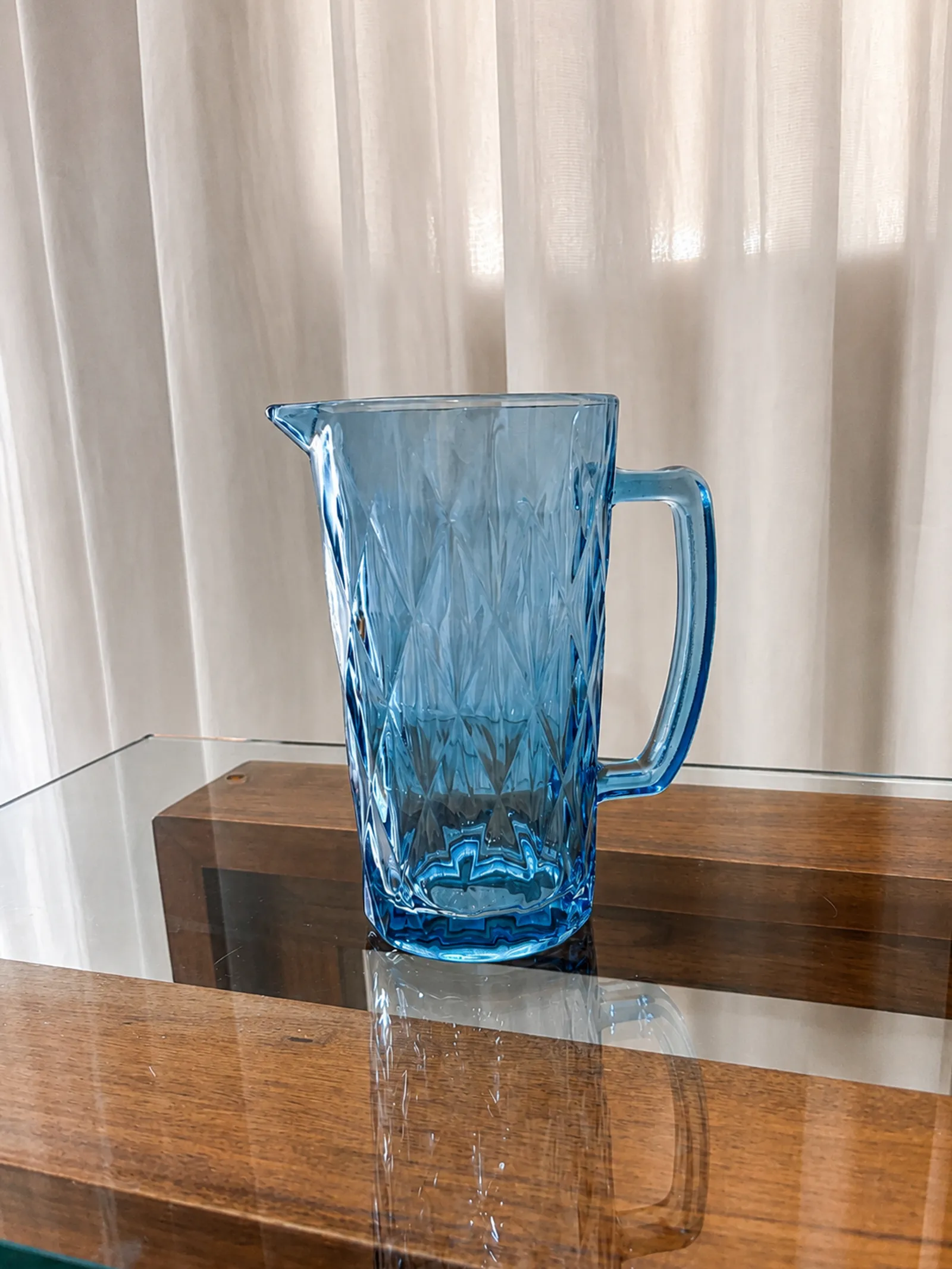 JARRA DE VIDRO 1L - AZUL