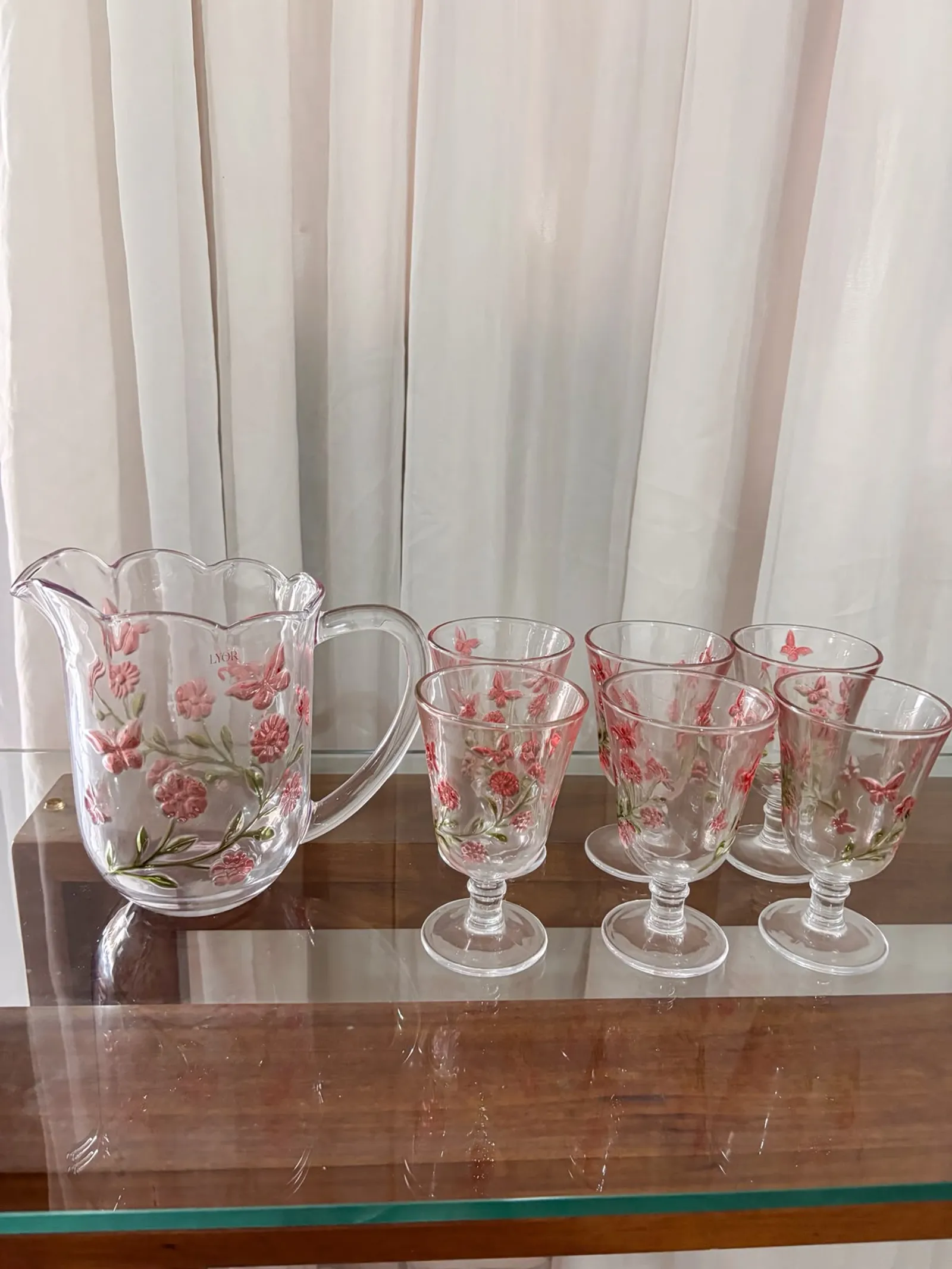 CONJUNTO DE JARRA C/6 TAÇAS 1,5L/240ML — imagem 1 de 2