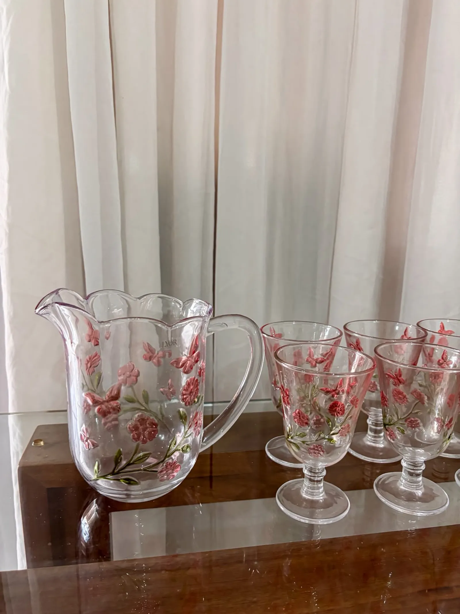 CONJUNTO DE JARRA C/6 TAÇAS 1,5L/240ML — imagem 2 de 2