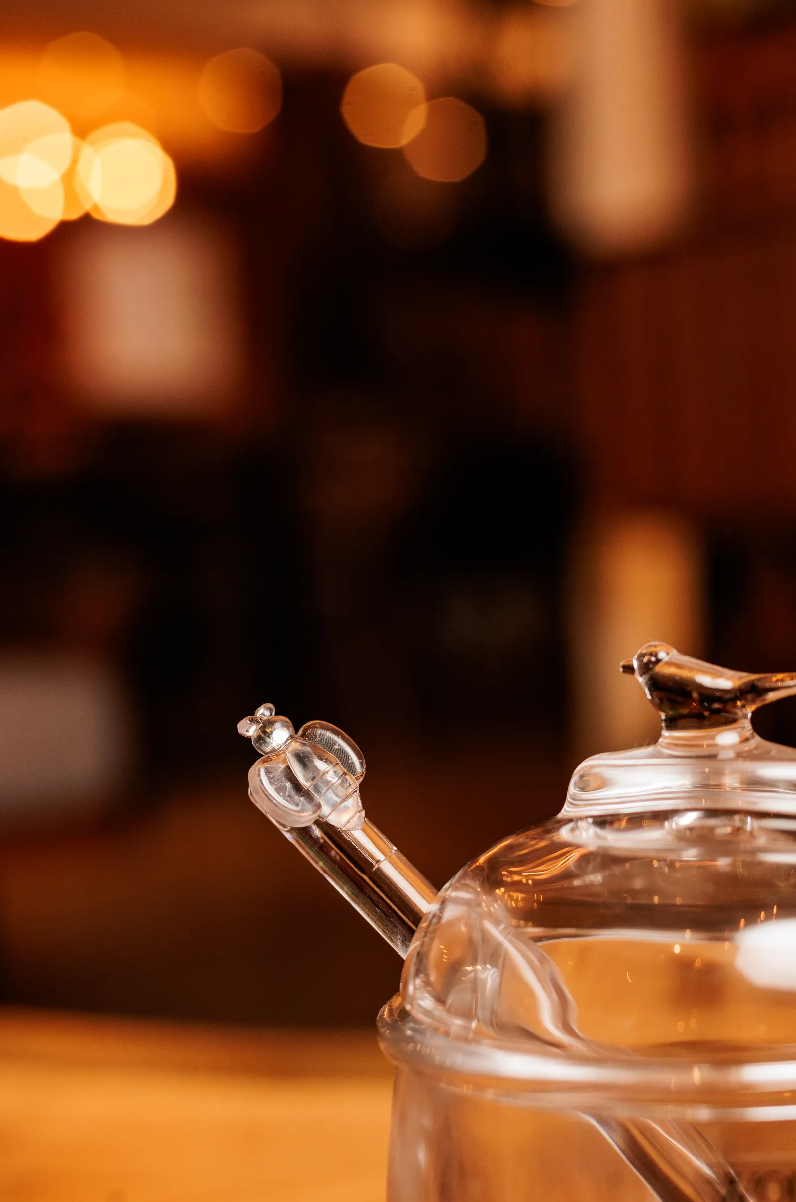 MELEIRA CRISTAL COM PEGADOR E TAMPA BIRD 150ML — imagem 2 de 5