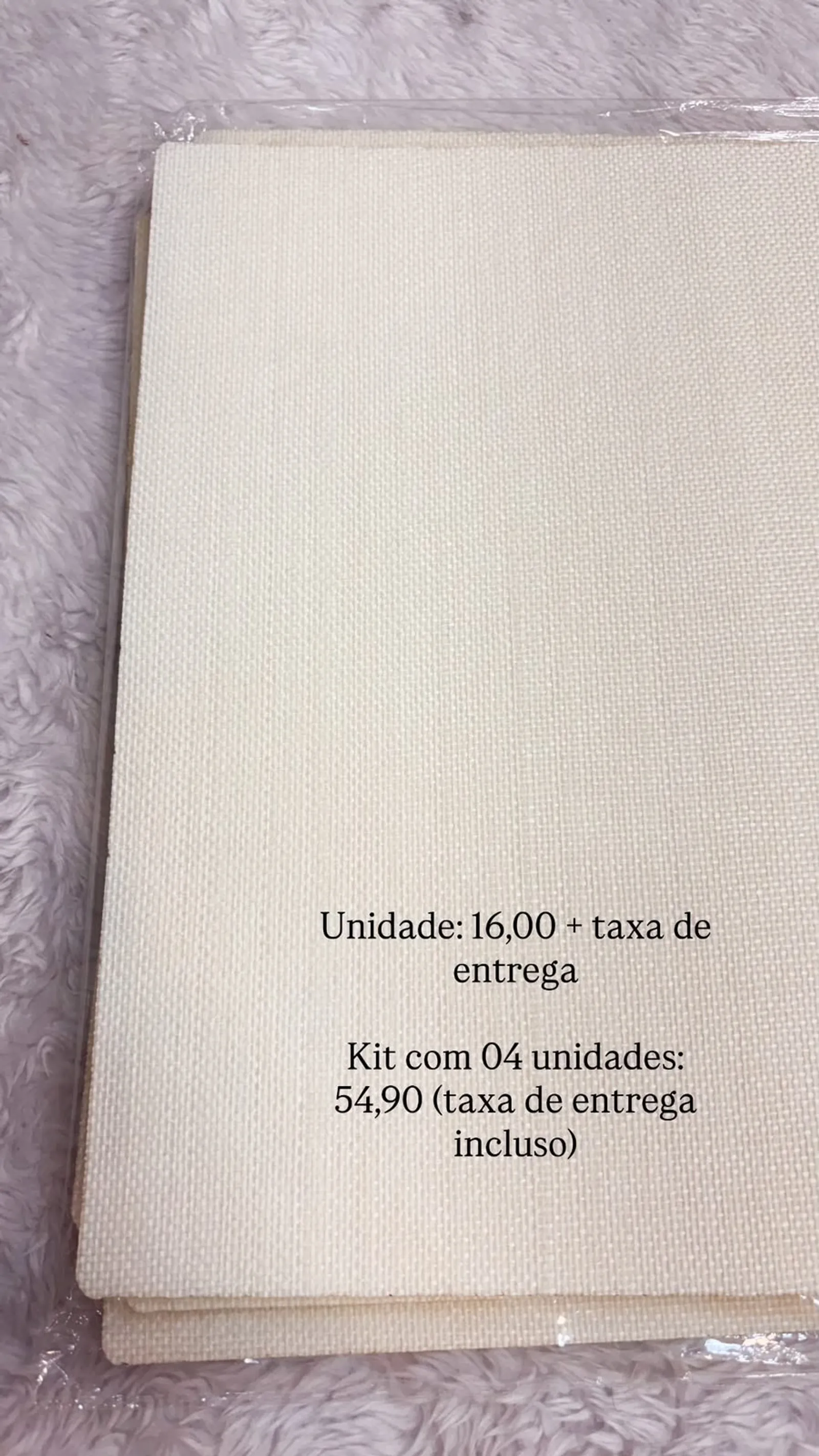 JOGO AMERICANO - CONJUNTO 4 PEÇAS (TAXA DE ENTREGA INCLUSA)